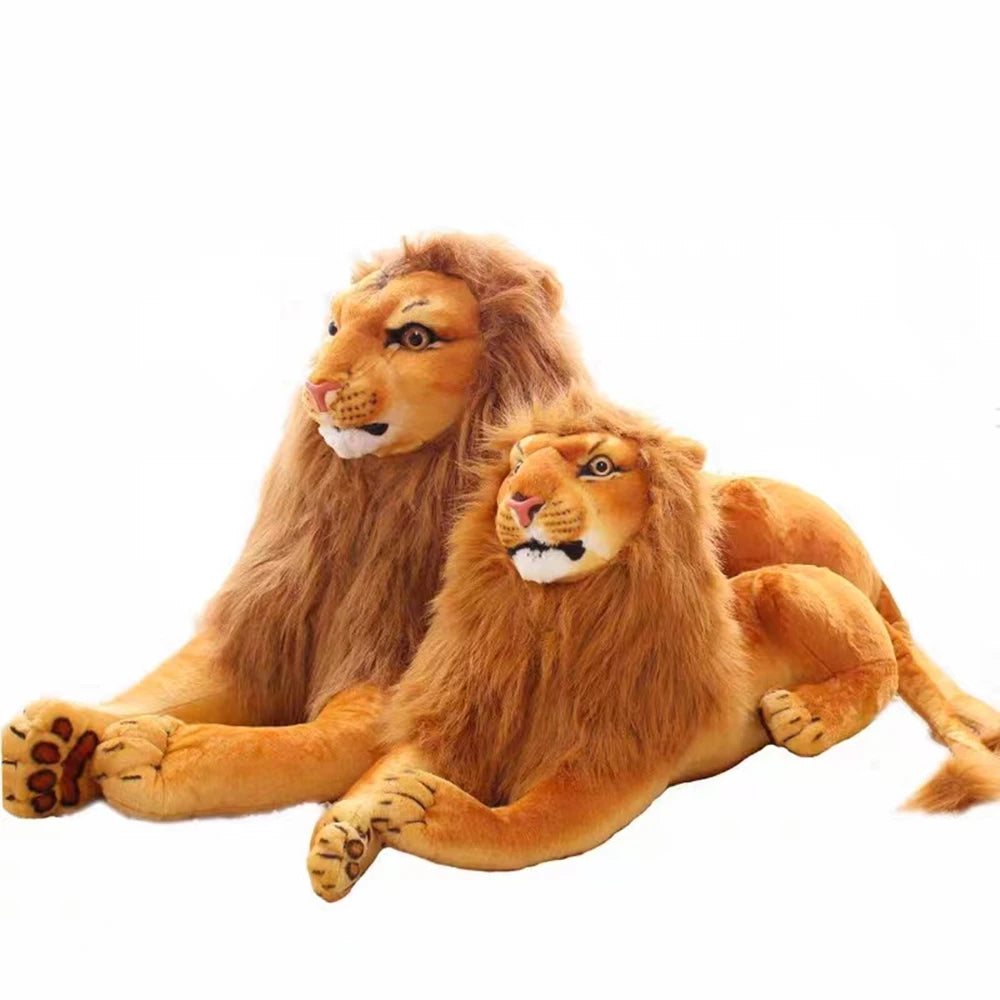 3D Simulation Lion Plush Toys Stuffed Animal Doll