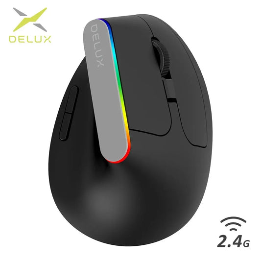 Delux M618C Wireless Silent Ergonomic mouse