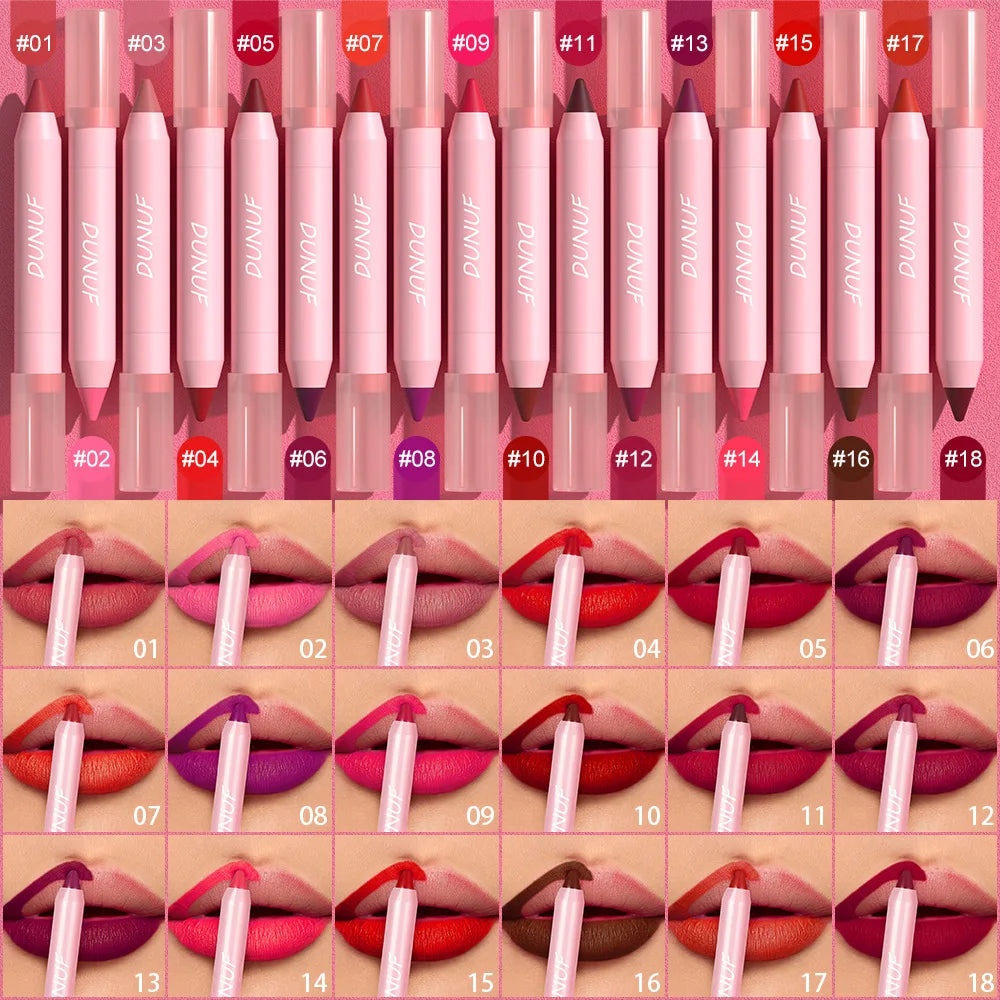 18-Colors Lipstick Pencil Waterproof